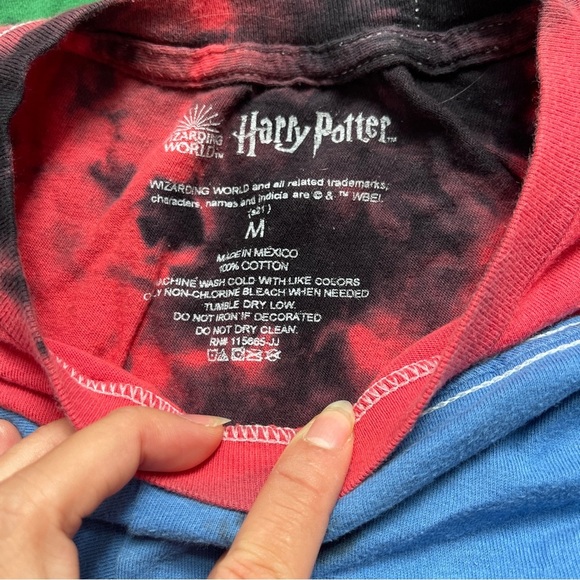 Harry Potter Wizarding World: Tie-Dye Tees Bundle- Red, Green, Blue - Picture 4 of 9
